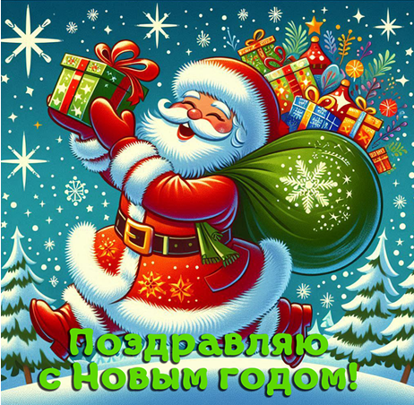 Бесплатная открытка с Новым годом